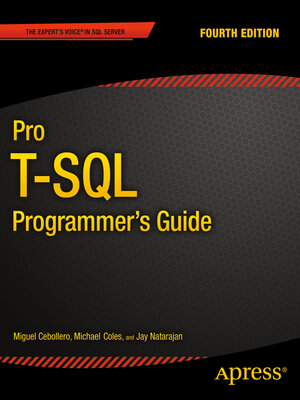cover image of Pro T-SQL Programmer's Guide
